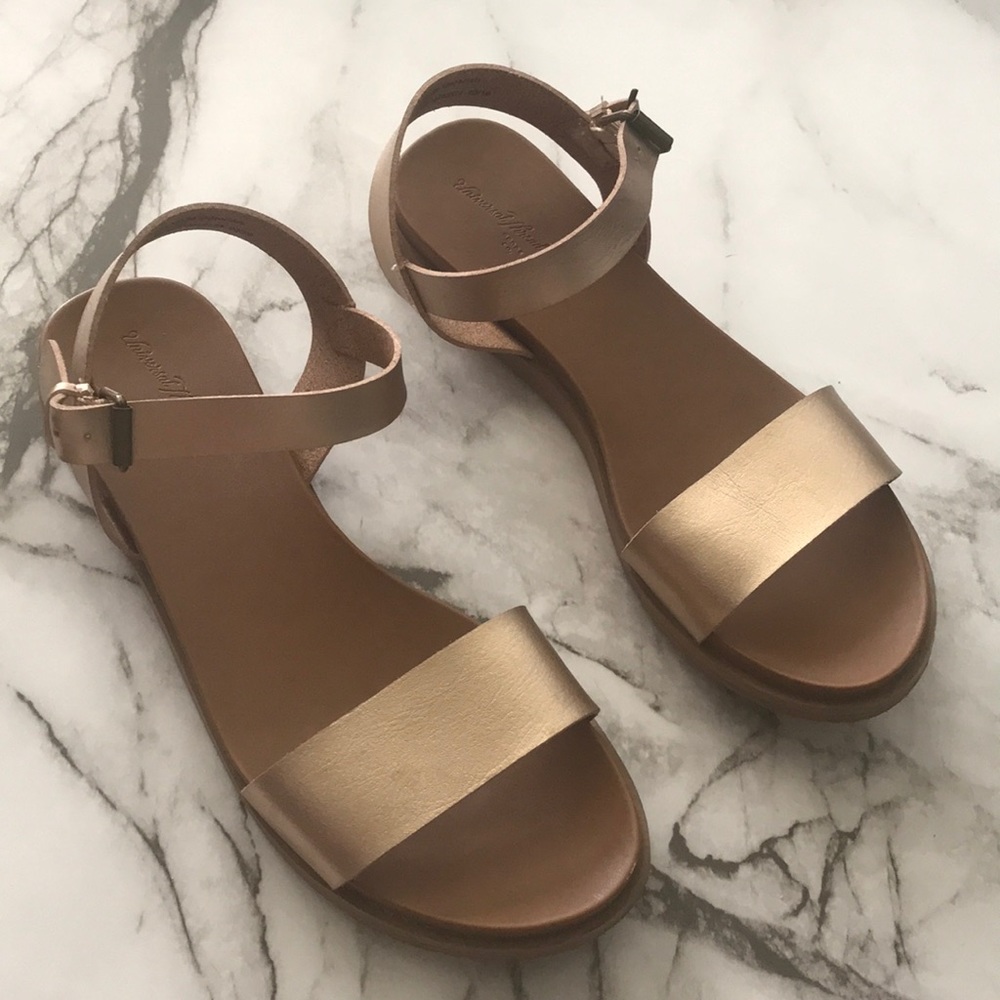 Gold sandals